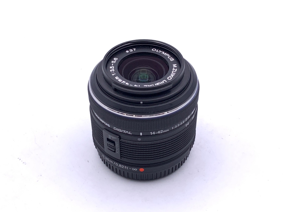 中古】オリンパス M.ZUIKO DIGITAL 14-42mm F3.5-5.6 II R ブラック