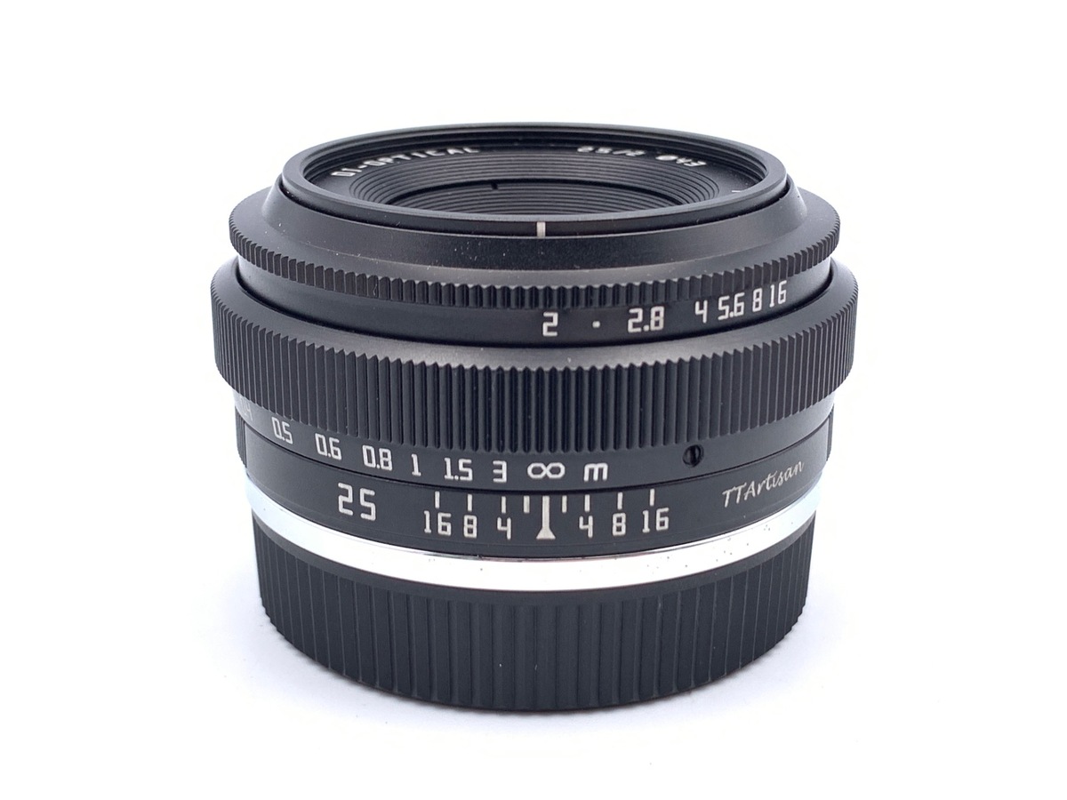 ■銘匠光学 TTArtisan 25mm f/2 C フジフイルムX用 ブラック 中古：AB(良品)】銘匠光学 TTArtisan 25mm f/2 C フジフイルムX用