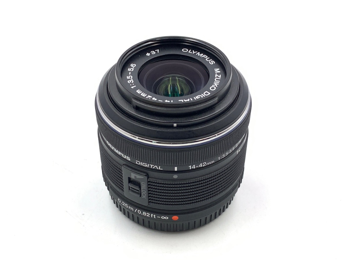 中古】オリンパス M.ZUIKO DIGITAL 14-42mm F3.5-5.6 II R ブラック