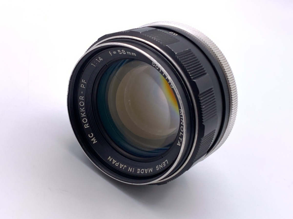 中古】ミノルタ MC ROKKOR 58mm F1.4｜｜カメラのキタムラネットショップ