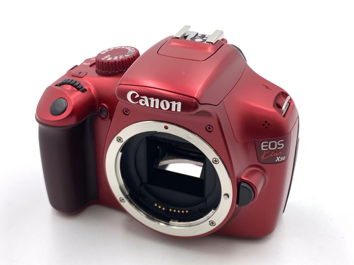 キヤノン EOS Kiss X50 ボディ レッド［ジャンク品］ 中古 EOS キヤノン デジタル一眼 Canon Kiss X50 レンズキット レッド