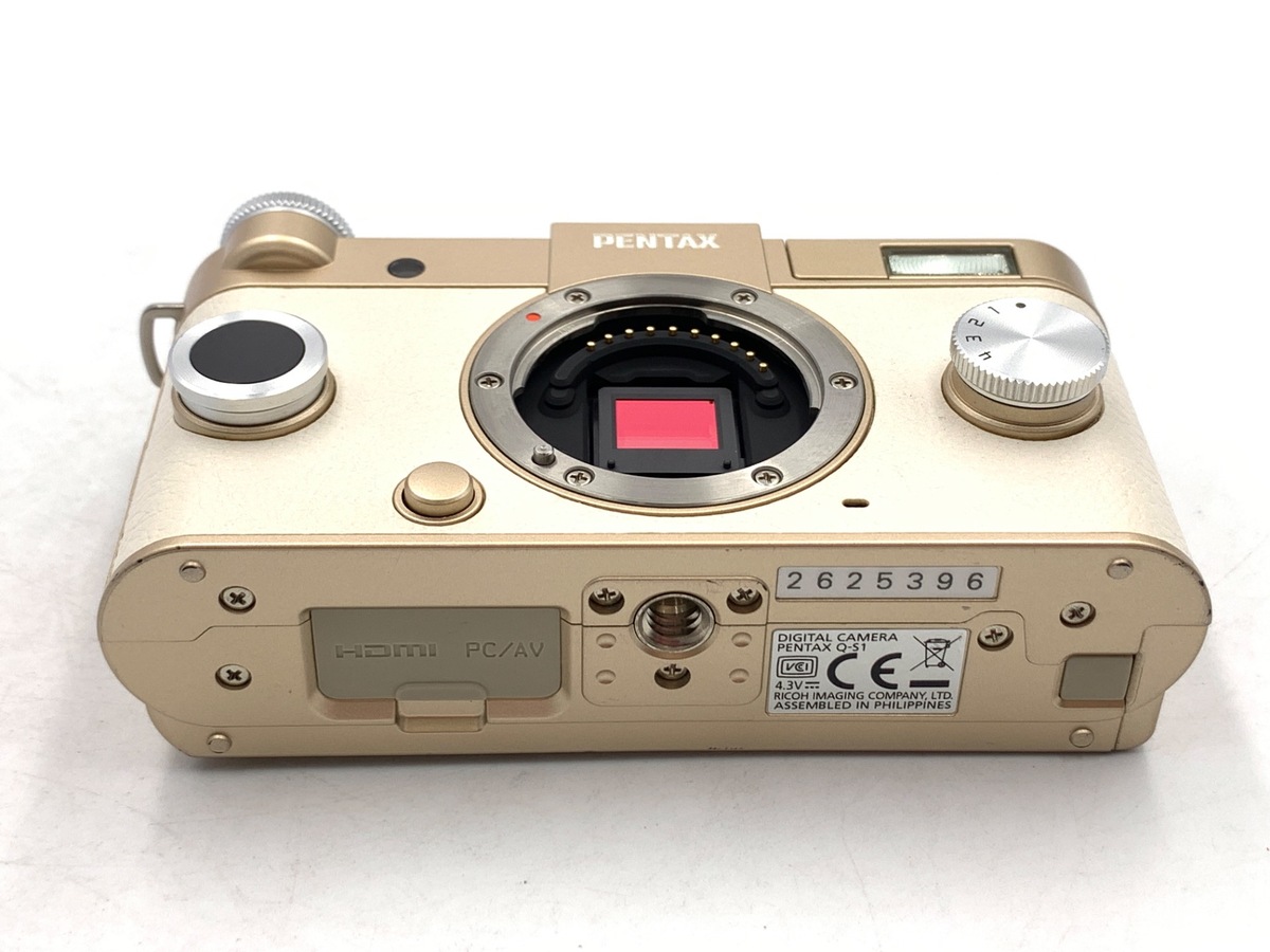【中古】ペンタックス Q-S1 ボディキット シャンパンゴールド×クリーム