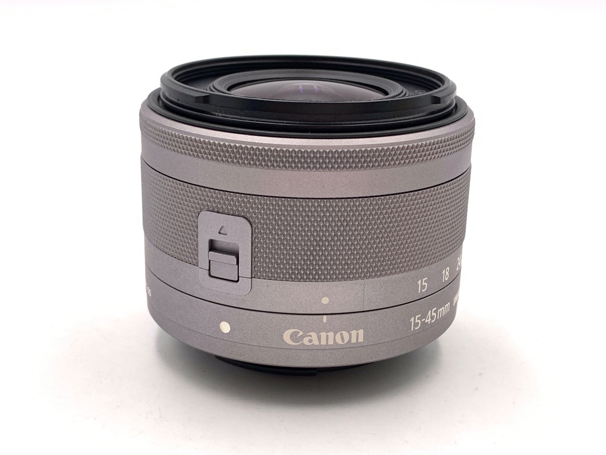 中古：AB(良品)】キヤノン EF-M15-45mm F3.5-6.3 IS STM シルバー 
