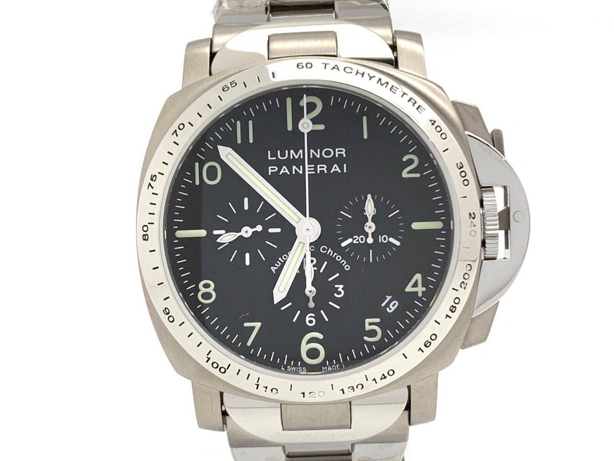 パネライ ルミノール クロノグラフ ブラック PAM00072 ステンレススティール/チタン