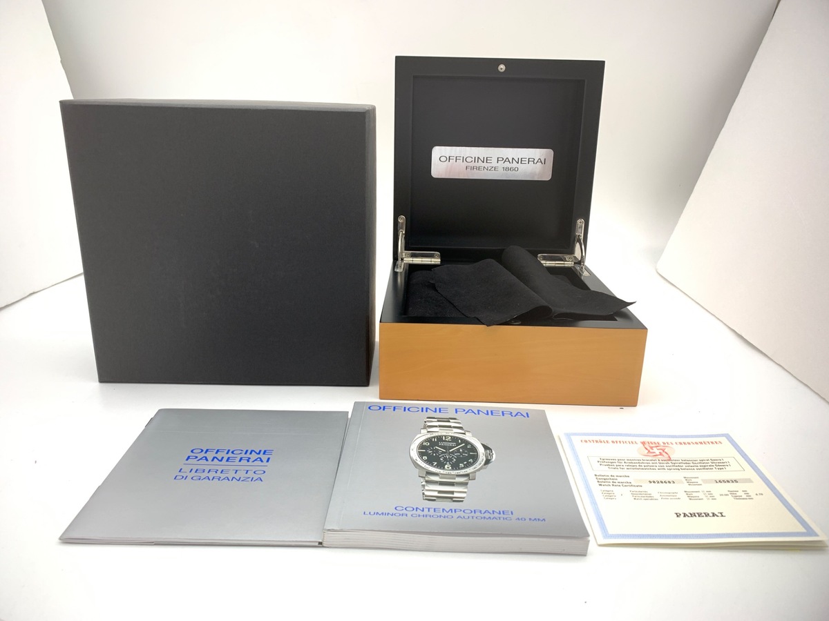 パネライ ルミノール クロノグラフ ブラック PAM00072 ステンレススティール/チタン