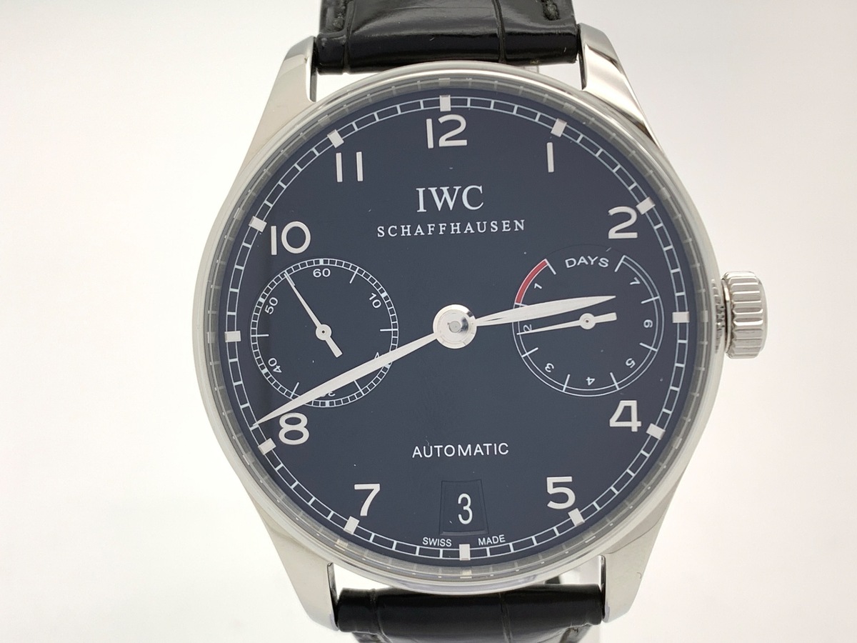 IWC ポルトギーゼ ブラック IW500109 ステンレススティール