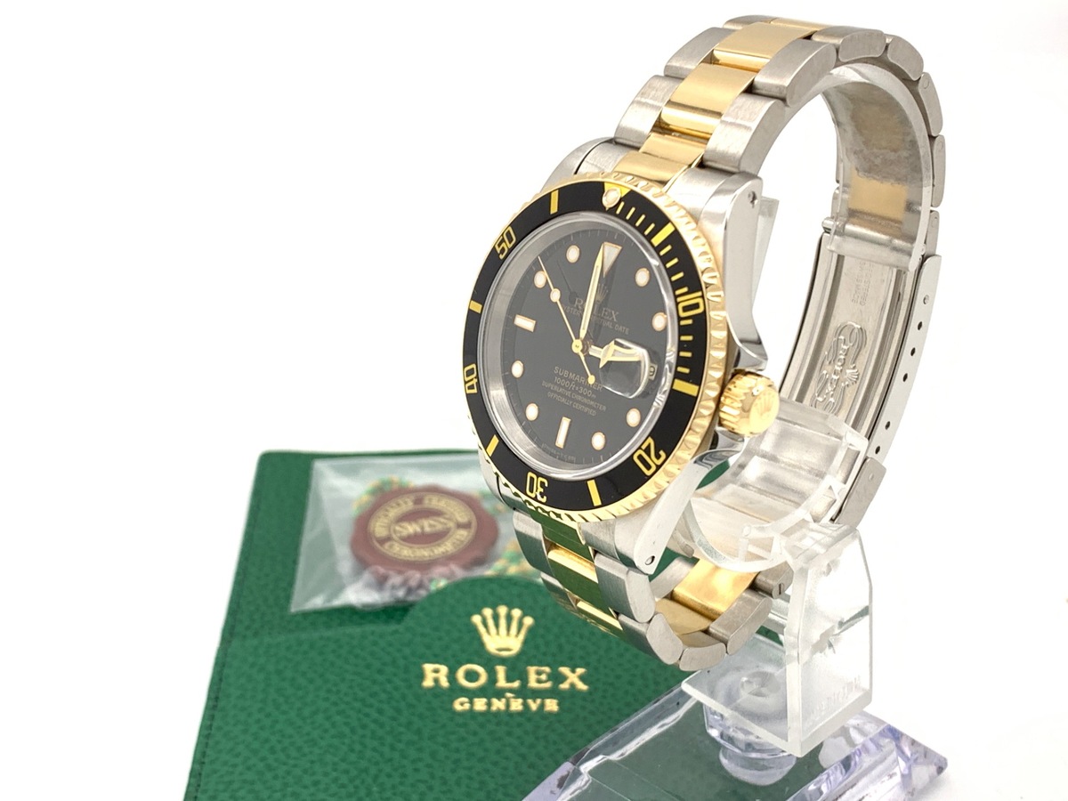 ロレックス(ROLEX) サブマリーナー デイト ブラック 16613LN ステンレススティール/イエローゴールド