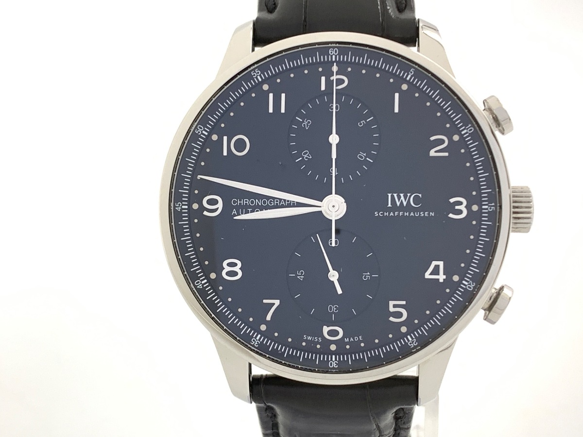 IWC ポルトギーゼ クロノグラフ ブラック IW371609 ステンレススティール