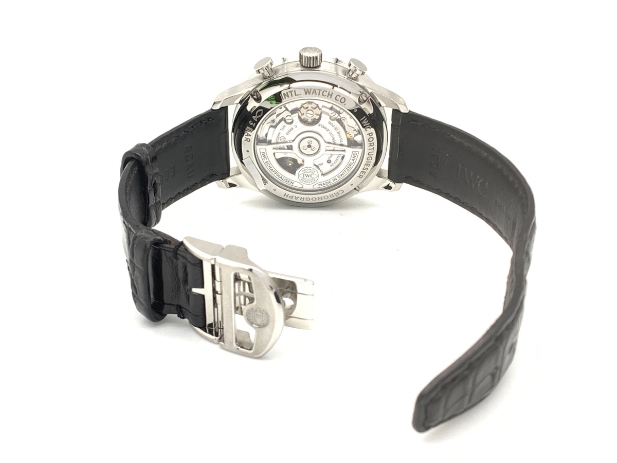 IWC ポルトギーゼ クロノグラフ ブラック IW371609 ステンレススティール