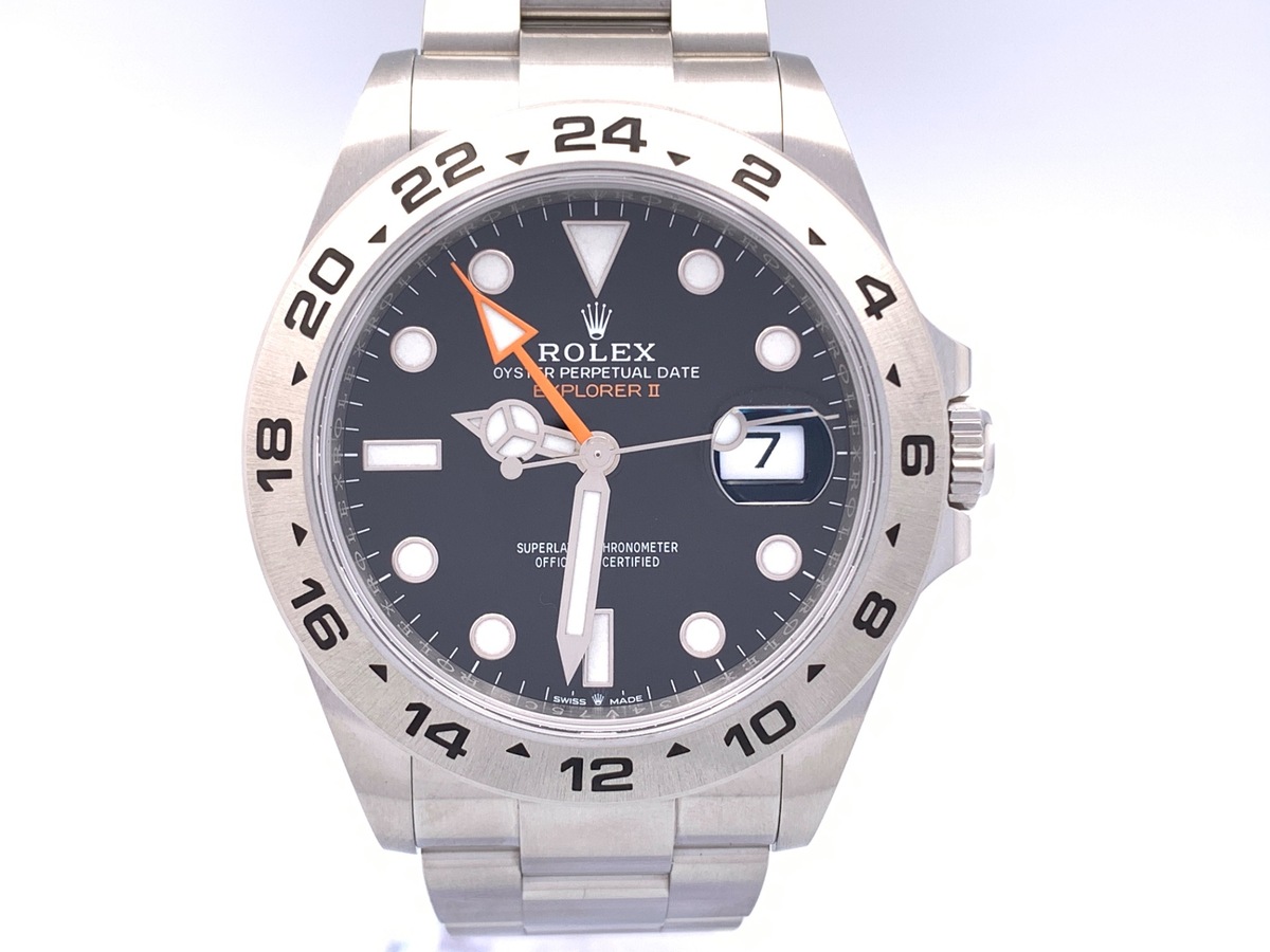ロレックス(ROLEX) エクスプローラーII ブラック 226570 ステンレススティール