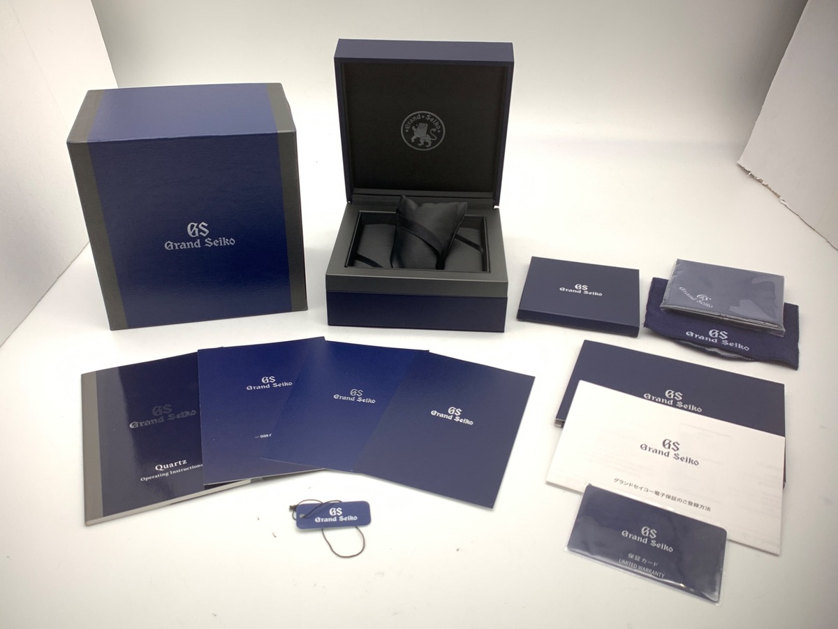 グランドセイコー クォーツ ブラック SBGX321/9F61-0AG0 ステンレススティール