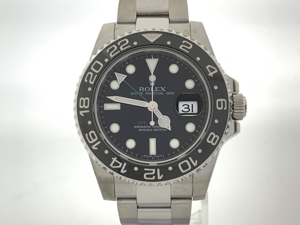 ロレックス(ROLEX) GMTマスターII ブラック 116710LN ステンレススティール