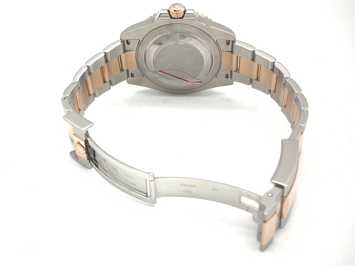 ロレックス(ROLEX) GMTマスターII ブラック 126711CHNR ステンレススティール/ローズゴールド オイスターブレス ブラック/ブルーベゼル