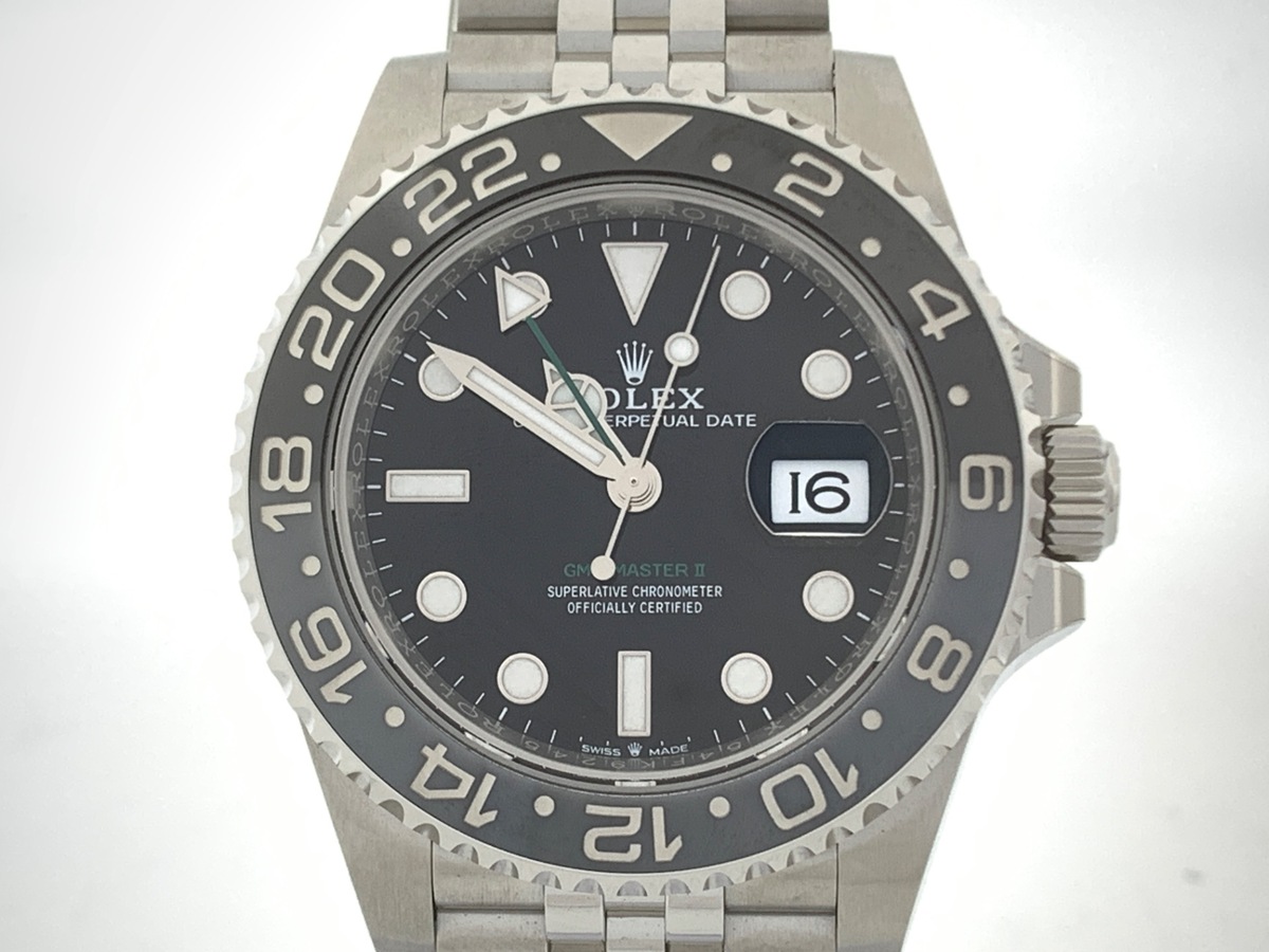 �����b�N�X(ROLEX) GMT�}�X�^�[II �u���b�N 126710GRNR �X�e�����X�X�e�B�[�� �W���r���[�u���X
