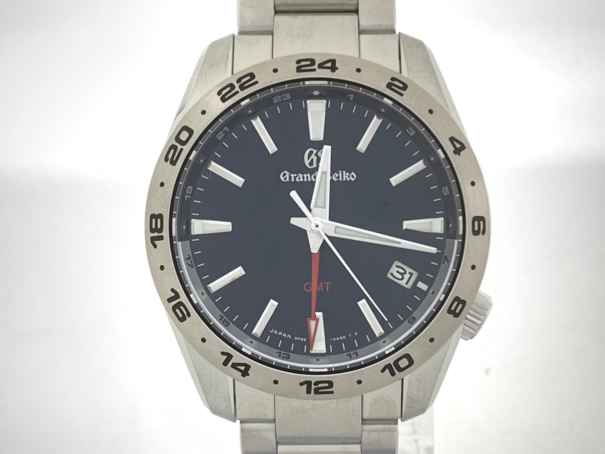 グランドセイコー クォーツ GMT ブラック SBGN029/9F86-0AK0 ステンレススティール
