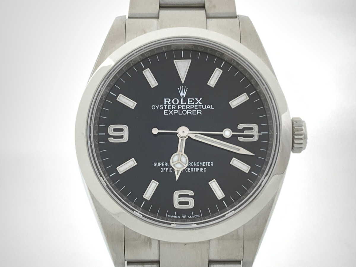 ロレックス(ROLEX) エクスプローラーI ブラック 124270 ステンレススティール