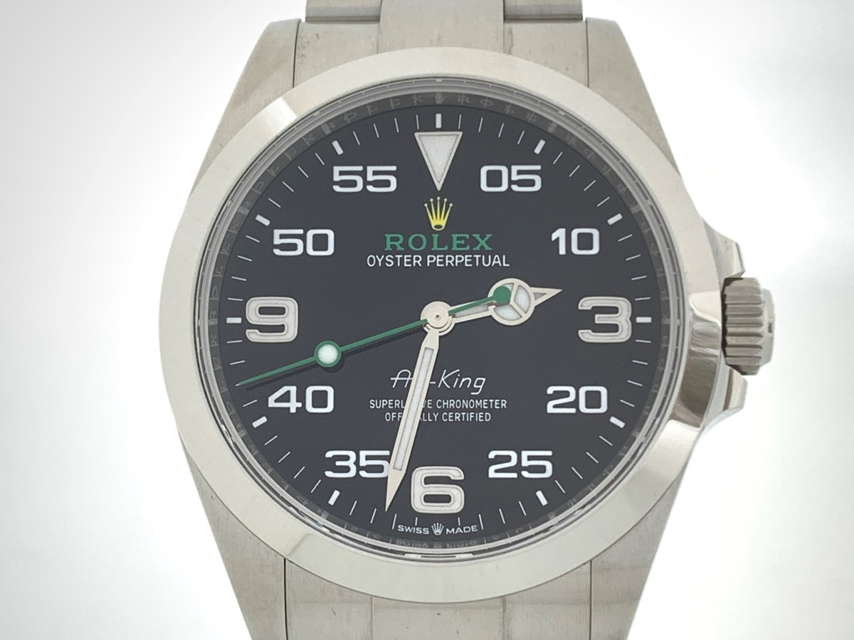 ロレックス(ROLEX) エアキング ブラック 126900 ステンレススティール