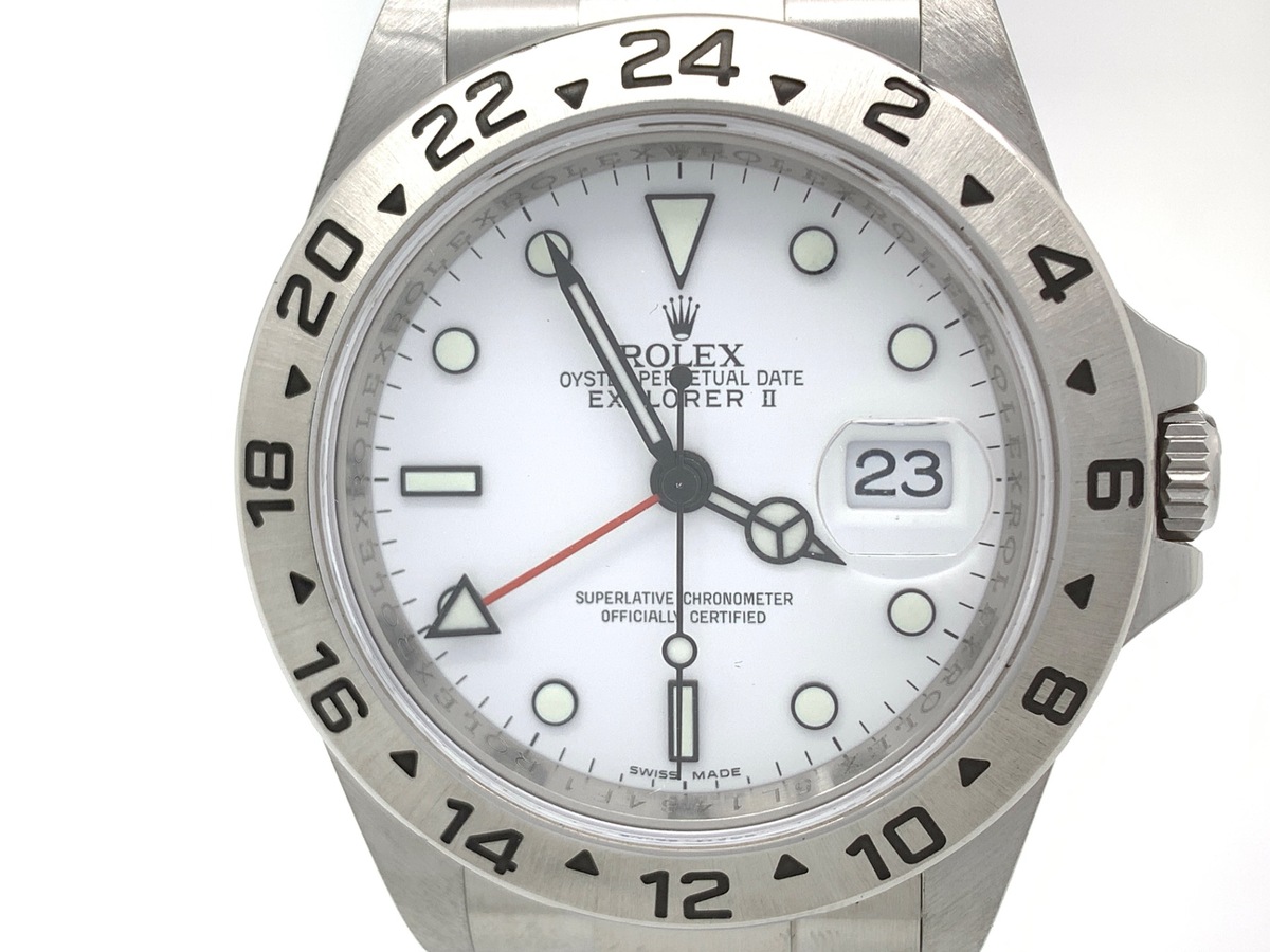 ロレックス(ROLEX) エクスプローラーII ホワイト 16570 ステンレススティール