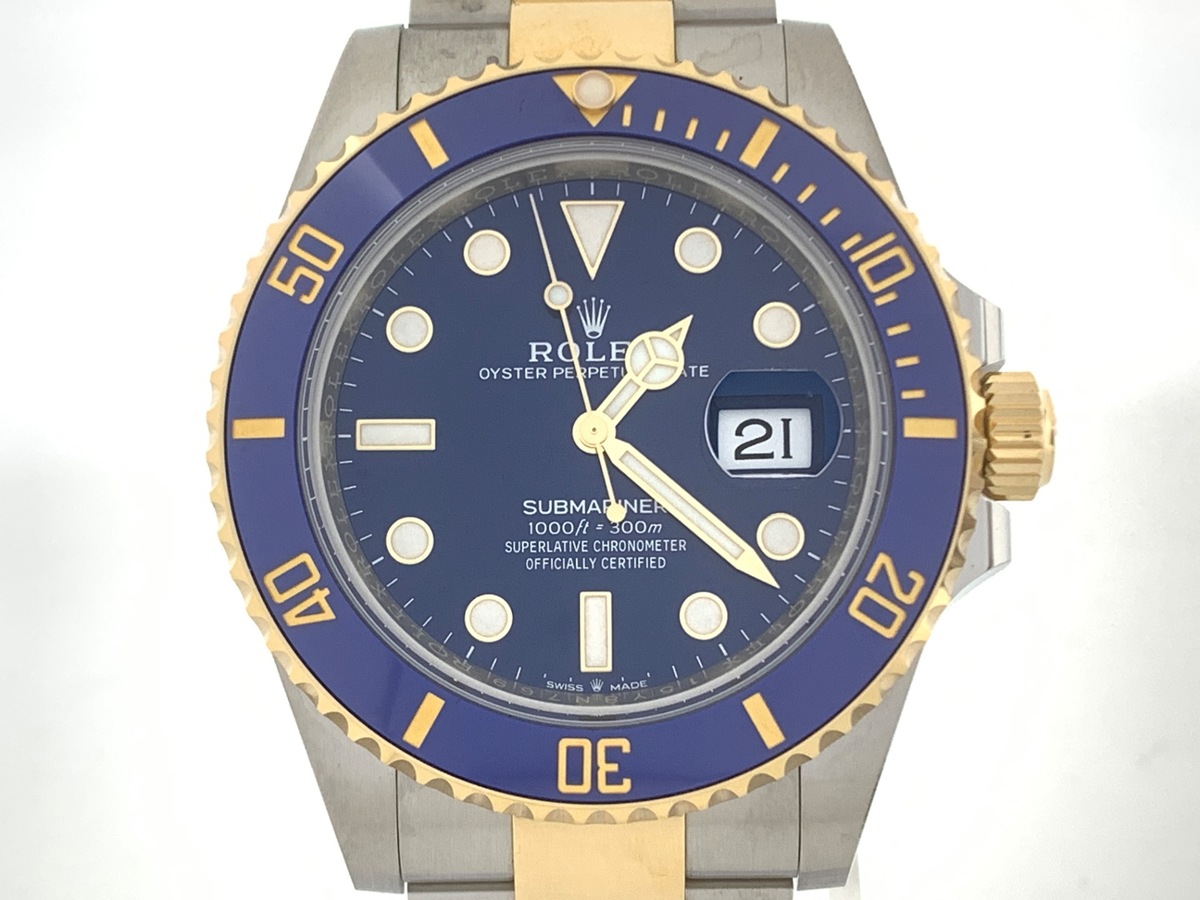 �����b�N�X(ROLEX) �T�u�}���[�i�[ �f�C�g �u���[ 126613LB �X�e�����X�X�e�B�[��/�C�G���[�S�[���h