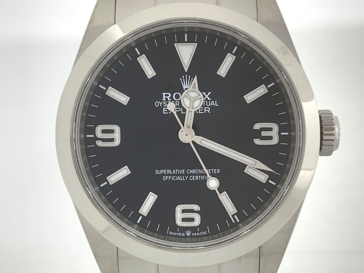 ロレックス(ROLEX) エクスプローラーI ブラック 224270 ステンレススティール