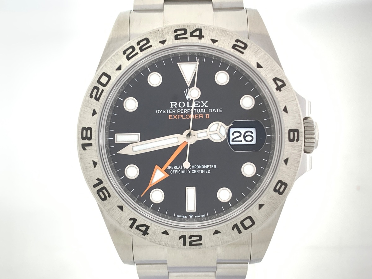 ロレックス(ROLEX) エクスプローラーII ブラック 226570 ステンレススティール