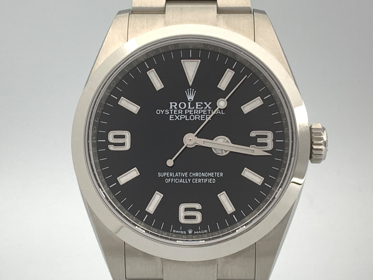 ロレックス(ROLEX) エクスプローラーI ブラック 124270 ステンレススティール