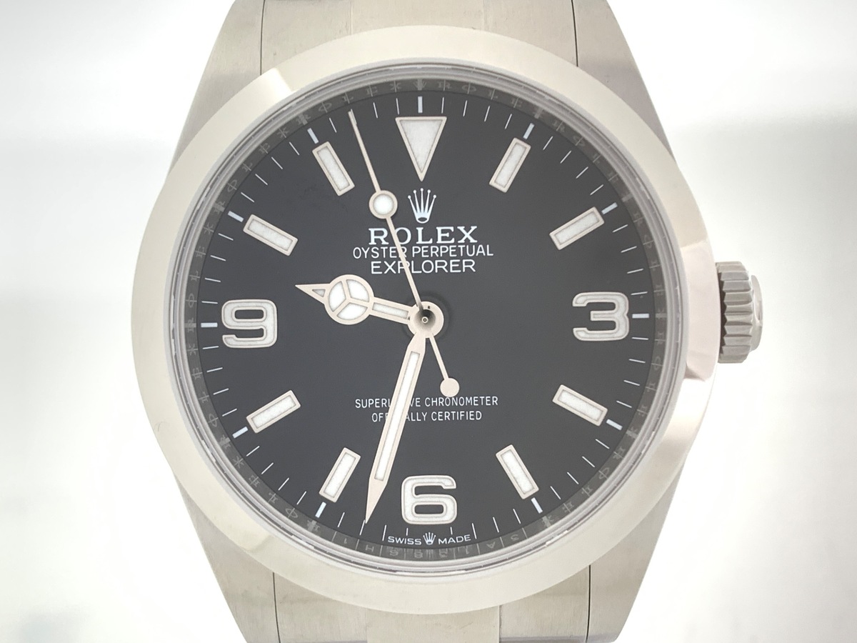 ロレックス(ROLEX) エクスプローラーI ブラック 224270 ステンレススティール