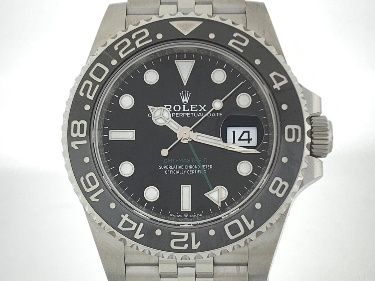 ロレックス(ROLEX) GMTマスターII ブラック 126710GRNR ステンレススティール ジュビリーブレス