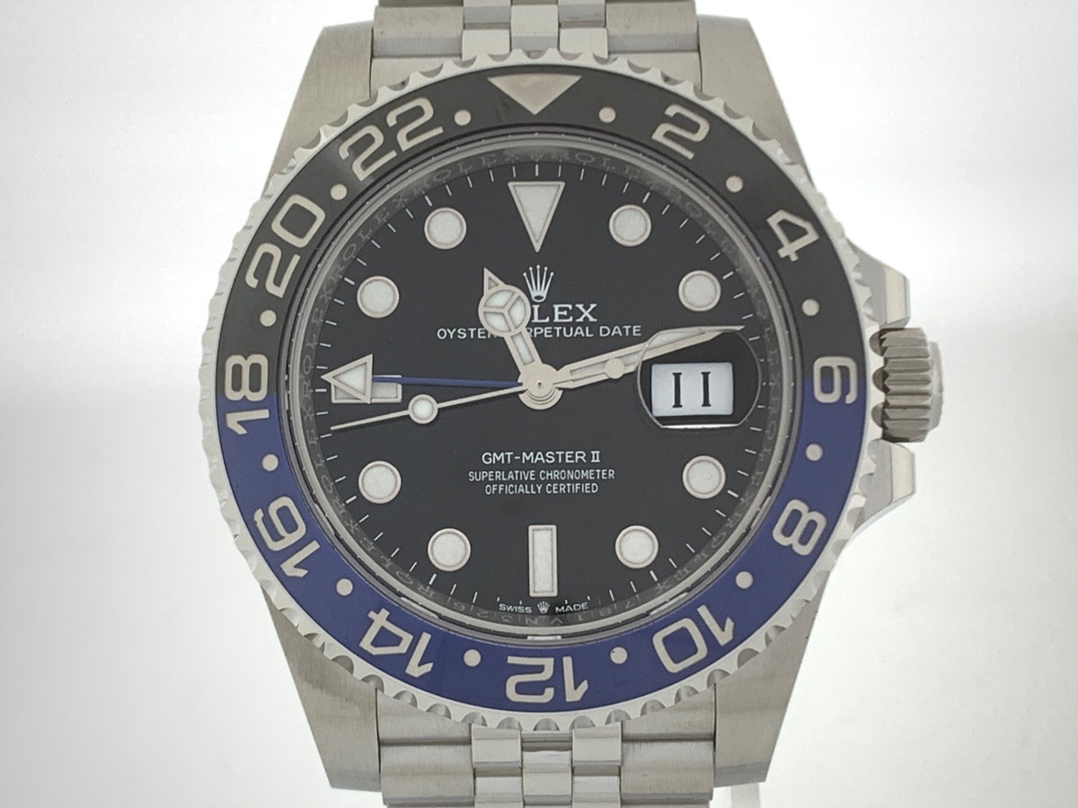 ロレックス(ROLEX) GMTマスターII ブラック 126710BLNR ステンレススティール ジュビリーブレス ブラック/ブルーベゼル