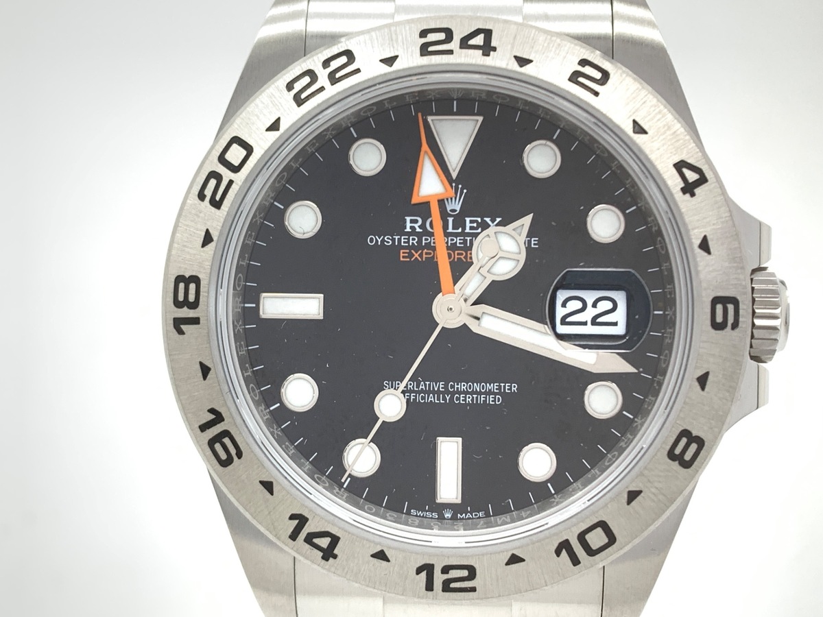 ロレックス(ROLEX) エクスプローラーII ブラック 226570 ステンレススティール