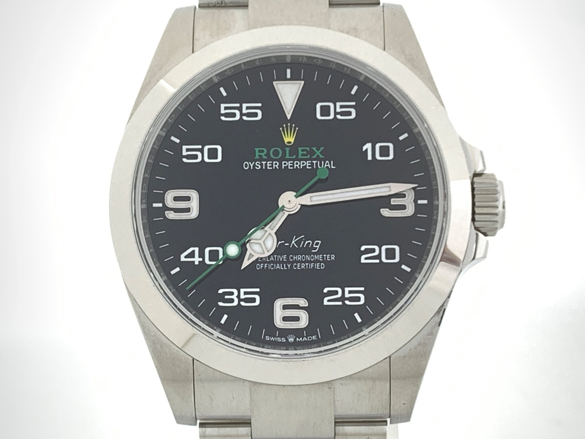 ロレックス(ROLEX) エアキング ブラック 126900 ステンレススティール