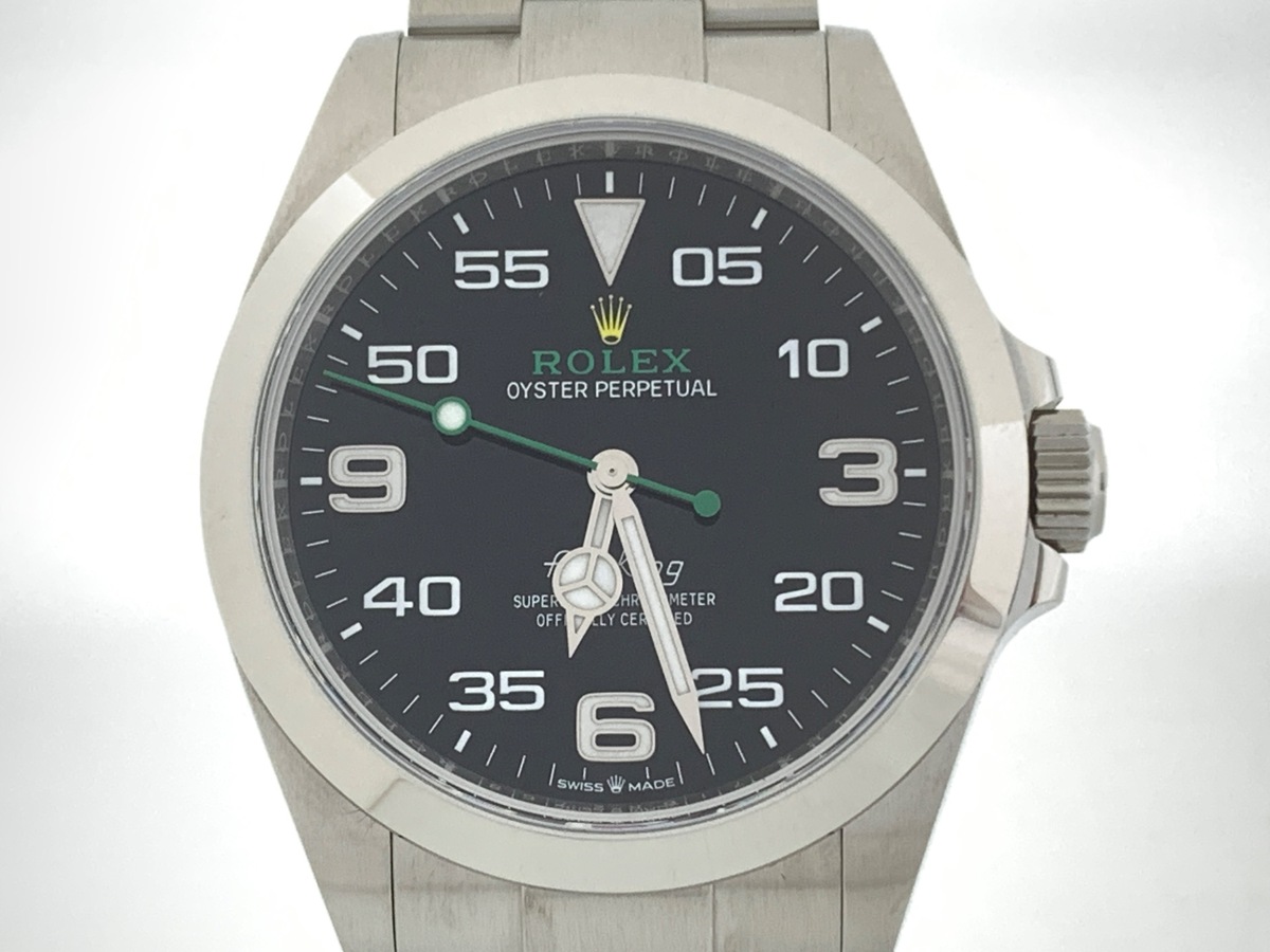 ロレックス(ROLEX) エアキング ブラック 126900 ステンレススティール