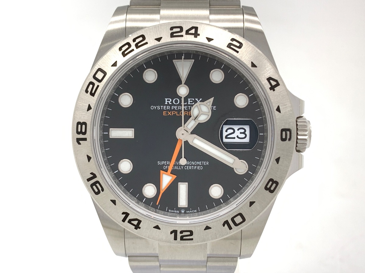 ロレックス(ROLEX) エクスプローラーII ブラック 226570 ステンレススティール