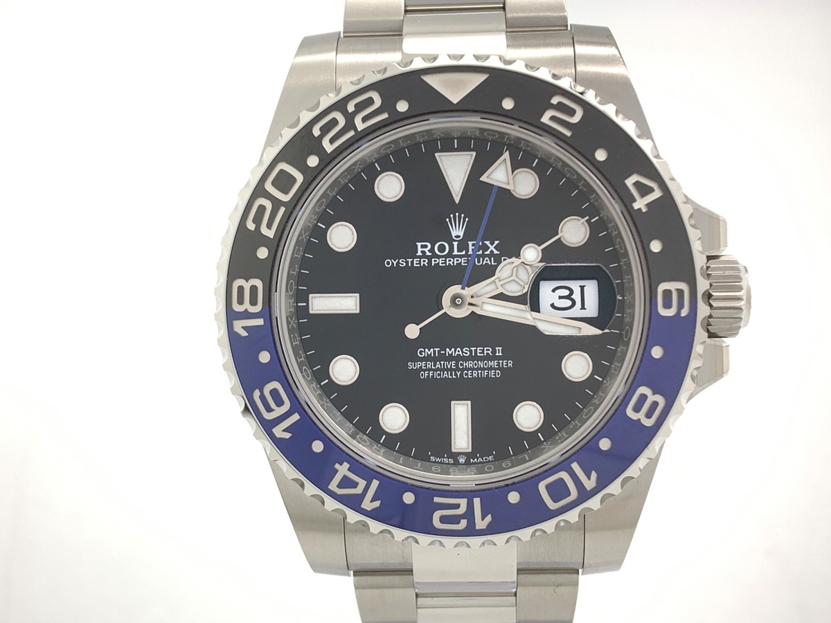 ロレックス(ROLEX) GMTマスターII ブラック 126710BLNR ステンレススティール オイスターブレス ブラック/ブルーベゼル