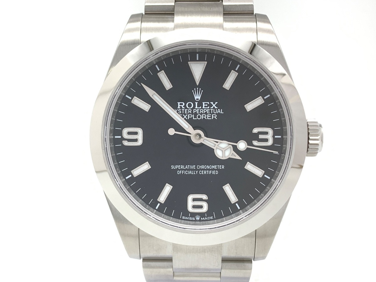ロレックス(ROLEX) エクスプローラーI ブラック 224270 ステンレススティール