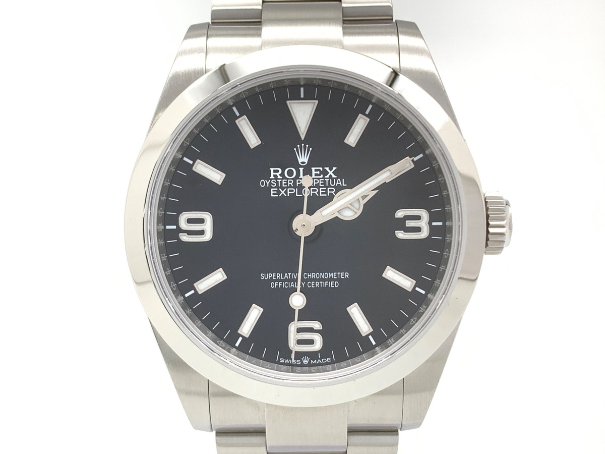 ロレックス(ROLEX) エクスプローラーI ブラック 224270 ステンレススティール