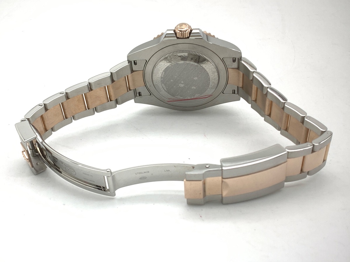 ロレックス(ROLEX) GMTマスターII ブラック 126711CHNR ステンレススティール/ローズゴールド オイスターブレス ブラック/ブルーベゼル