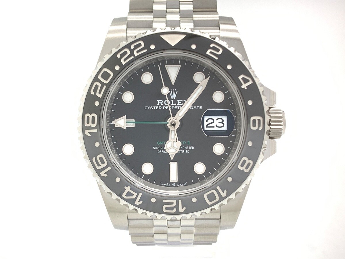 ロレックス(ROLEX) GMTマスターII ブラック 126710GRNR ステンレススティール ジュビリーブレス