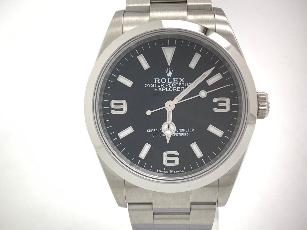 ロレックス(ROLEX) エクスプローラーI ブラック 124270 ステンレススティール