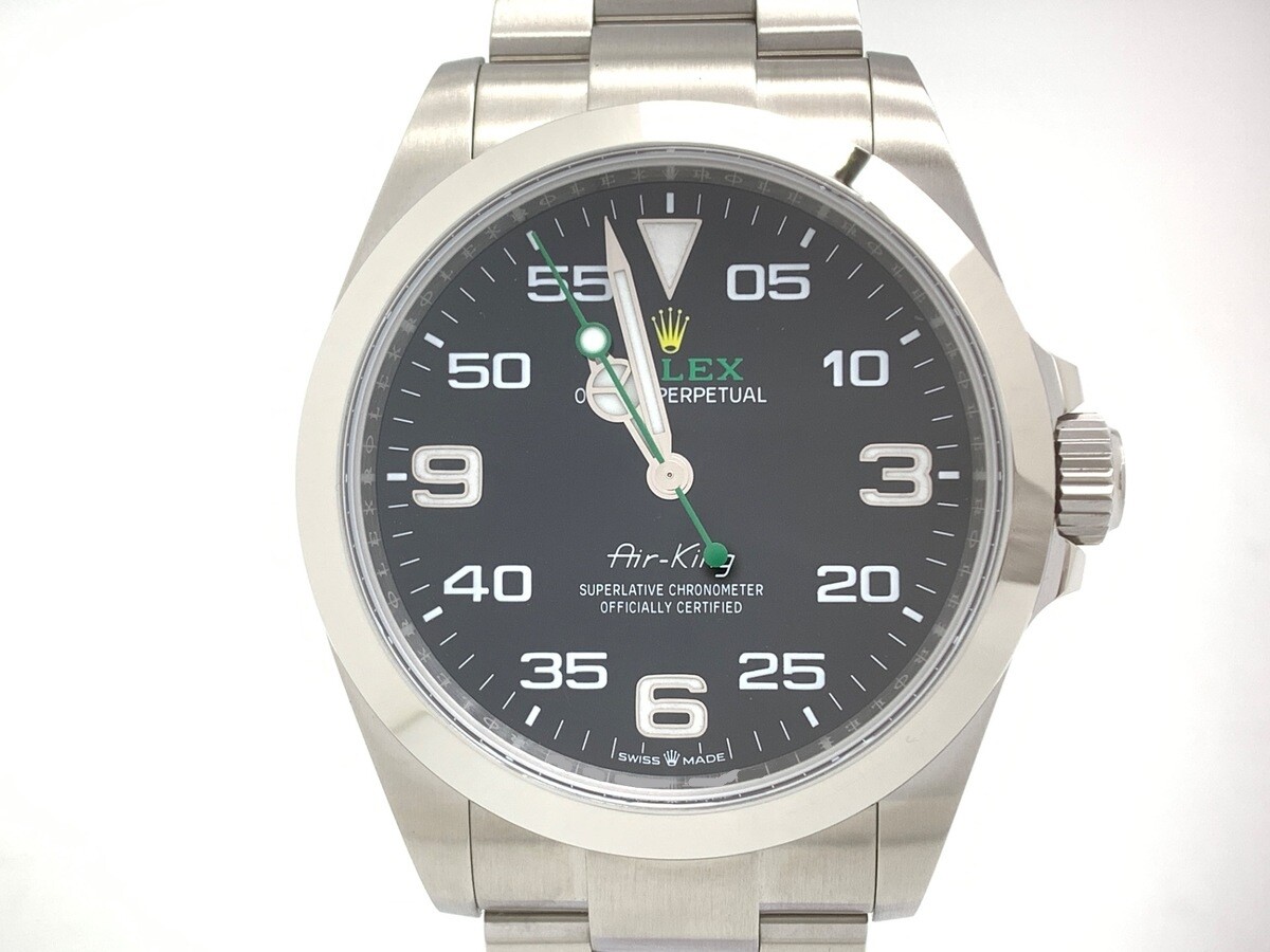 ロレックス(ROLEX) エアキング ブラック 126900 ステンレススティール