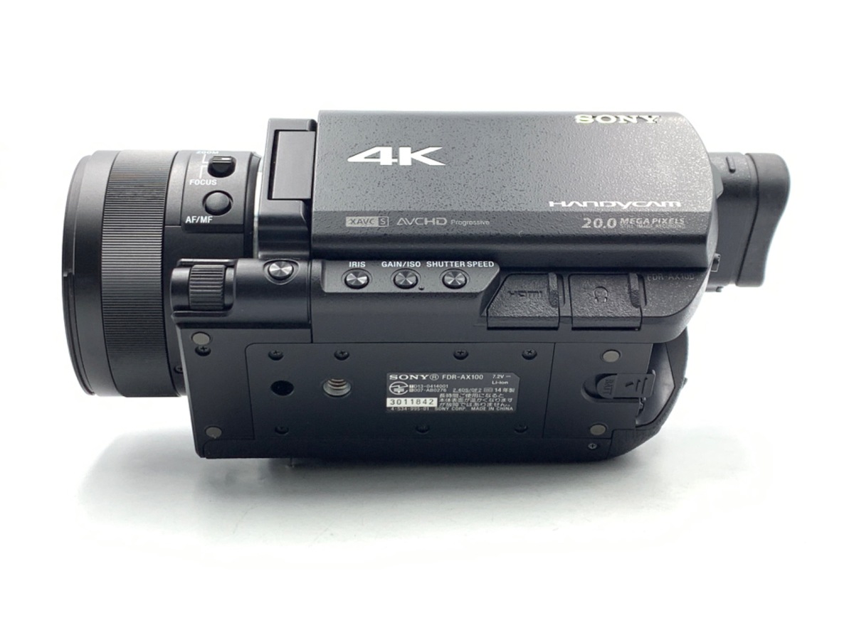 中古】ソニー デジタル4Kビデオカメラレコーダー FDR-AX100 ブラック