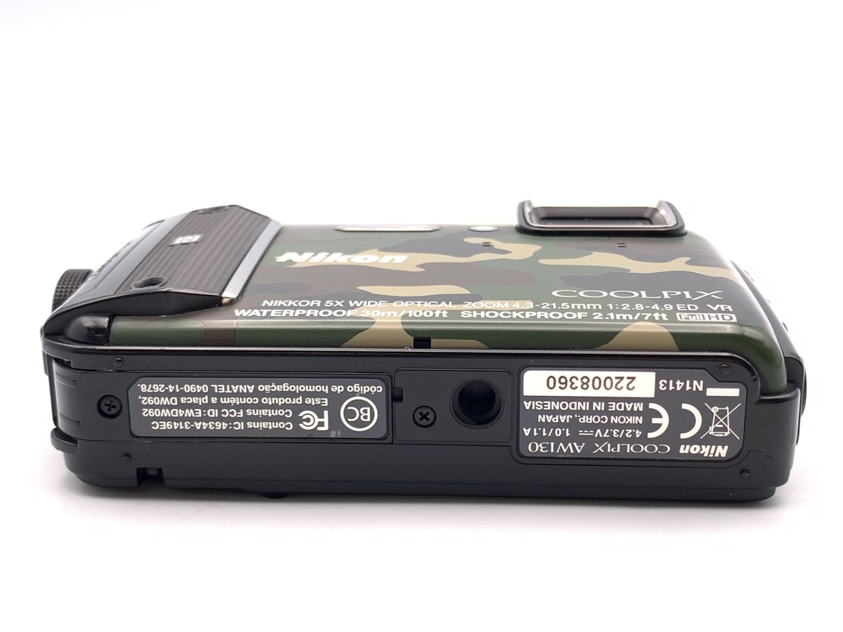 Nikon COOLPIX AW130GR カムフラージュグリーン 中古：B(並品)】ニコン COOLPIX AW130GR カムフラージュグリーン