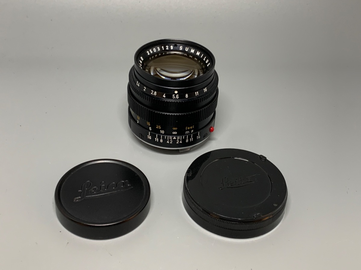 【中古】ライカ ズミルックスM 50mm F1.4 E43 ブラッククローム＆ブラックペイントハイブリッド