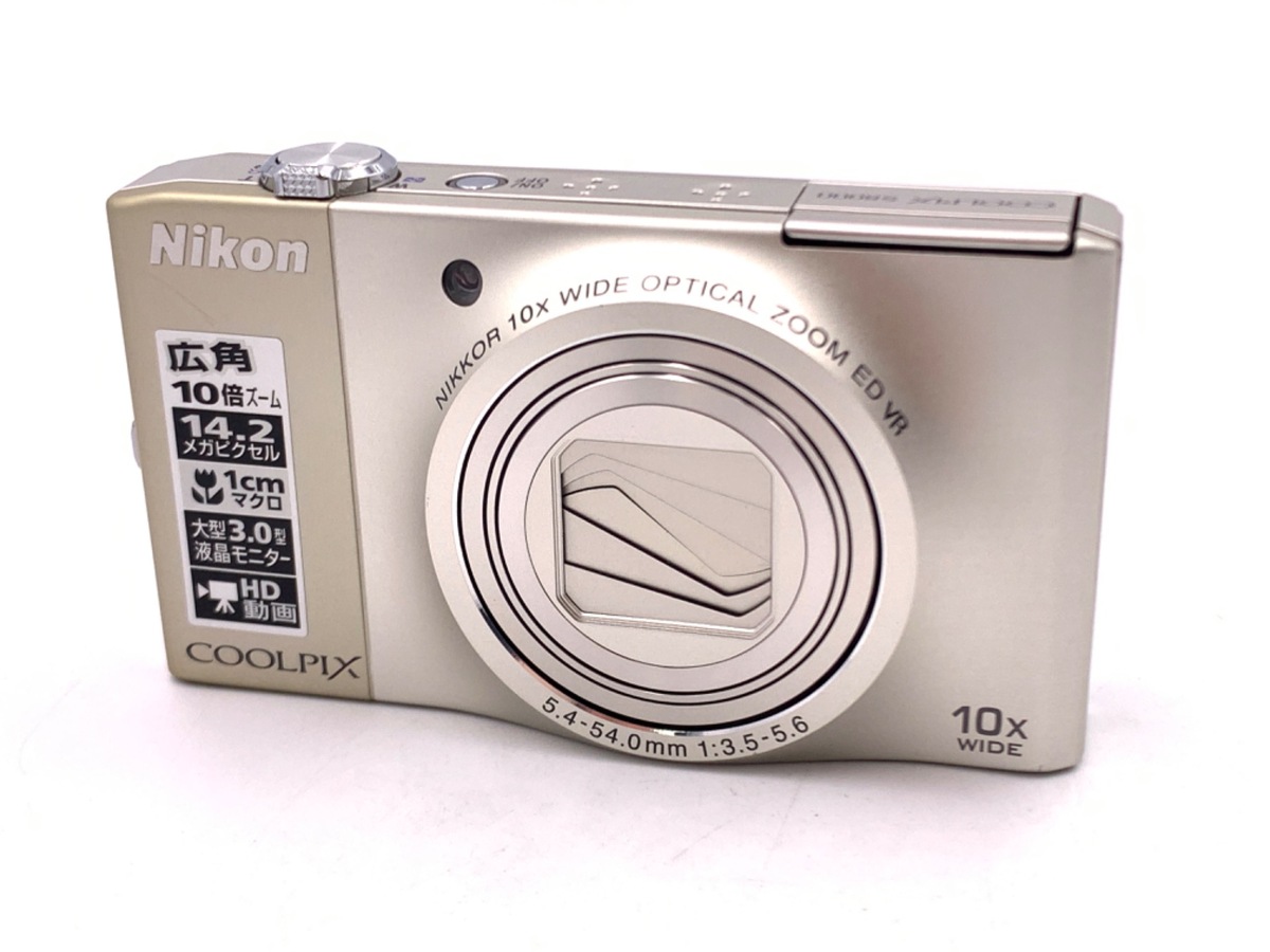 Nikon COOLPIX S8000 シャンパンシルバー 動作確認済み 中古：AB(良品)】ニコン COOLPIX S8000 シャンパンシルバー