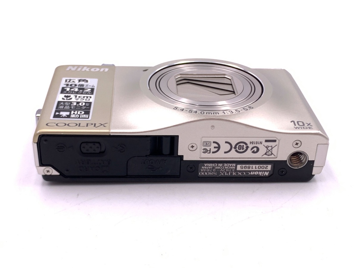 中古：AB(良品)】ニコン COOLPIX S8000 シャンパンシルバー