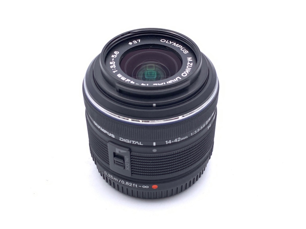 中古】オリンパス M.ZUIKO DIGITAL 14-42mm F3.5-5.6 II R ブラック