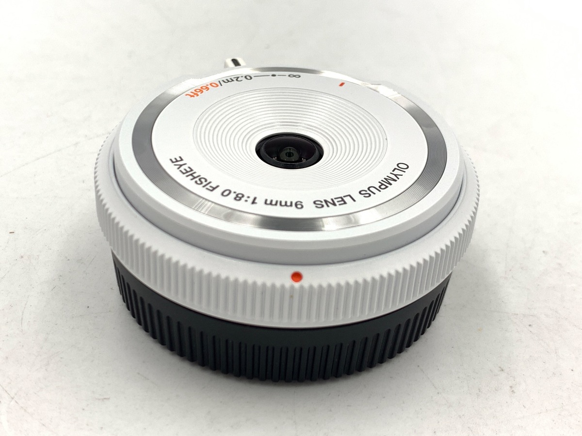 オリンパス ボディーキャップレンズ 9mm F8 フィッシュアイ ホワイト 中古】オリンパス 9mm F8 フィッシュアイボディーキャップレンズ BCL