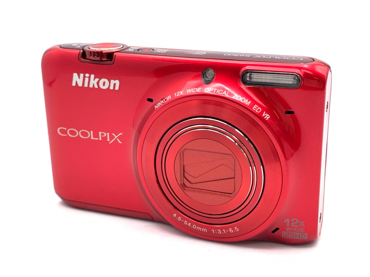 中古：B(並品)】ニコン COOLPIX S6500 RD グロッシーレッド