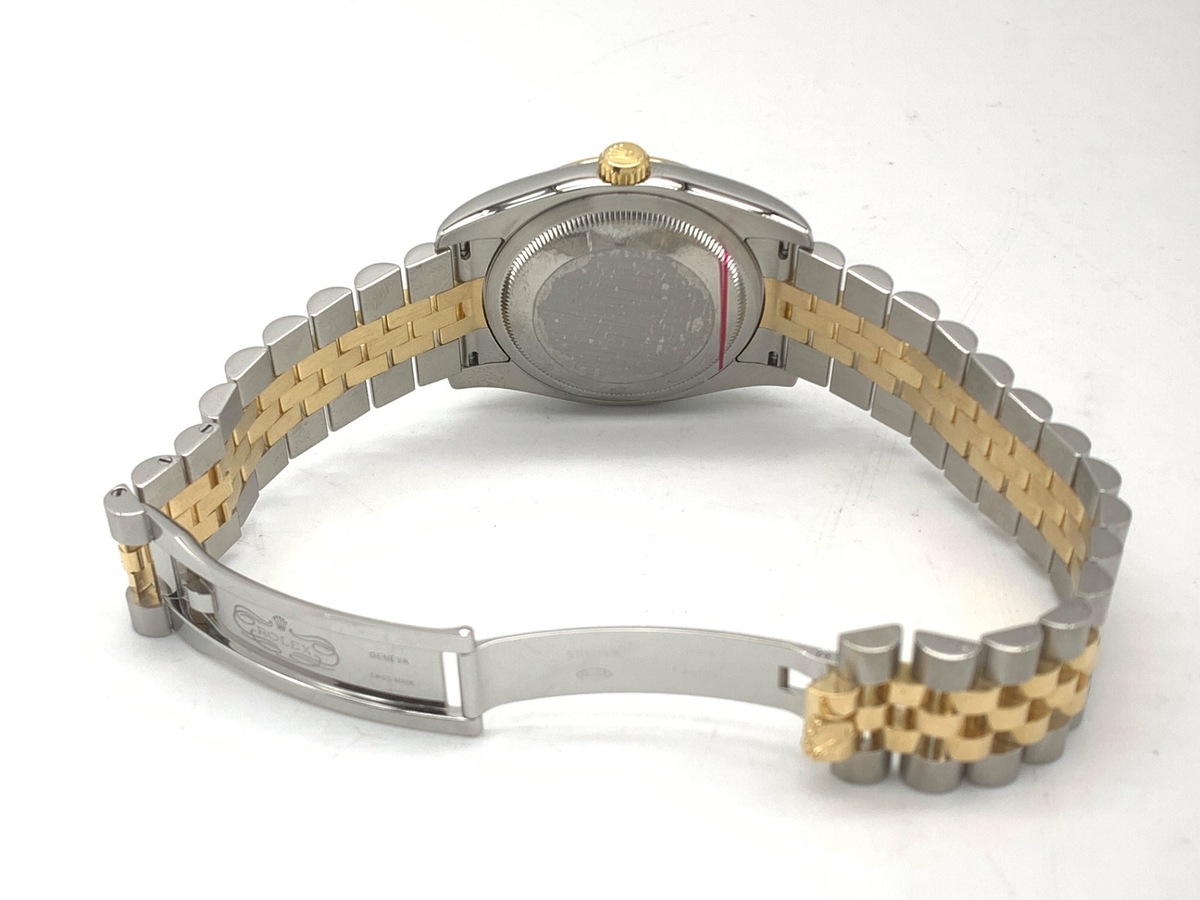 ロレックス(ROLEX) デイトジャスト 36 シャンパン [ゴールド系] 116233G ステンレススティール/イエローゴールド コンピューター 10Pダイヤ ジュビリーブレス