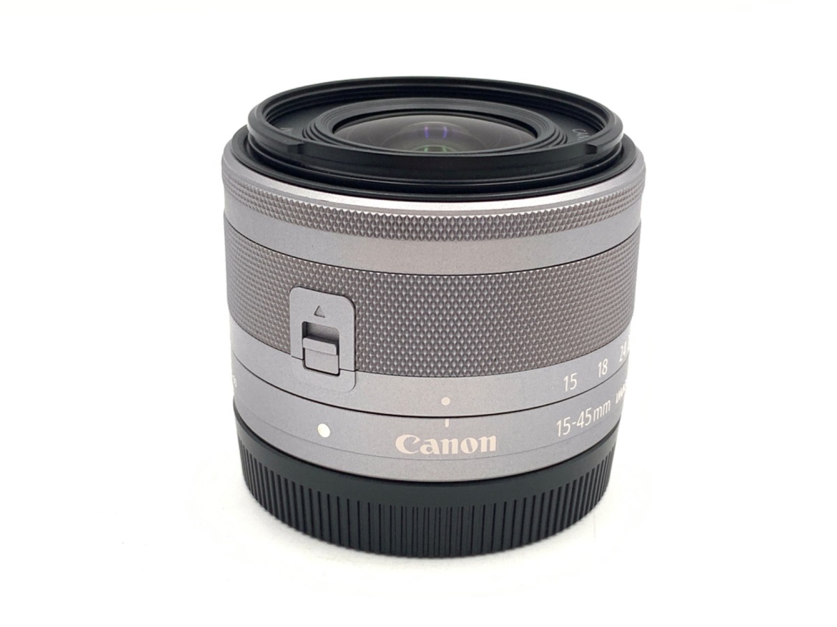 中古：AB(良品)】キヤノン EF-M15-45mm F3.5-6.3 IS STM シルバー 